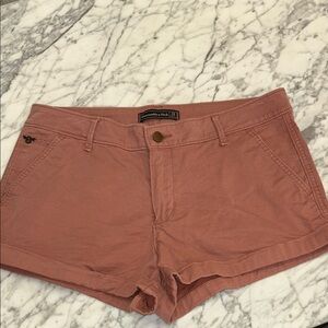 Abercrombie & Fitch Women's Dusty Rose High Waist Shorts